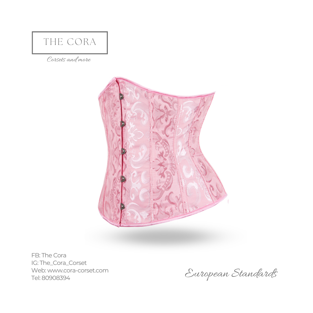 Ягаан 14 пластик нуман оруулгатай хээтэй корсет