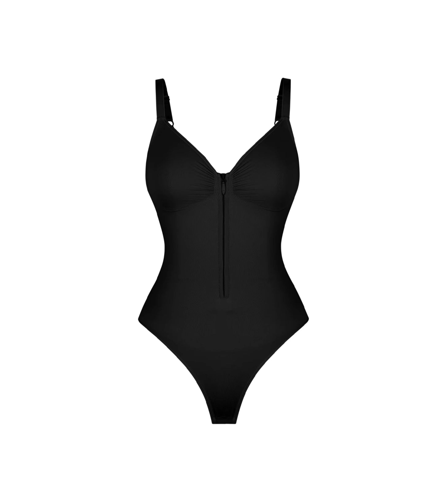 Seamless Zipper Bodysuit Бенз артай BLACK