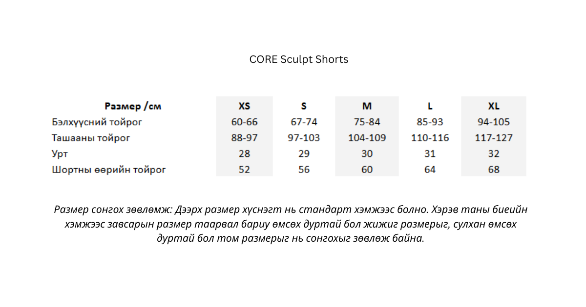 CORE Sculpt Shorts