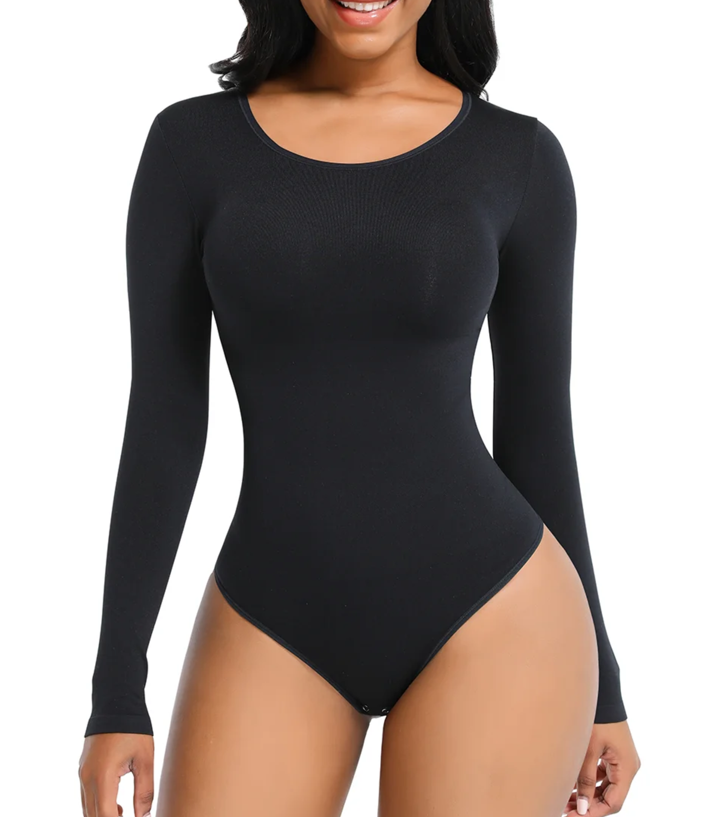 Seamless Everyday Thong - Light Support - Black