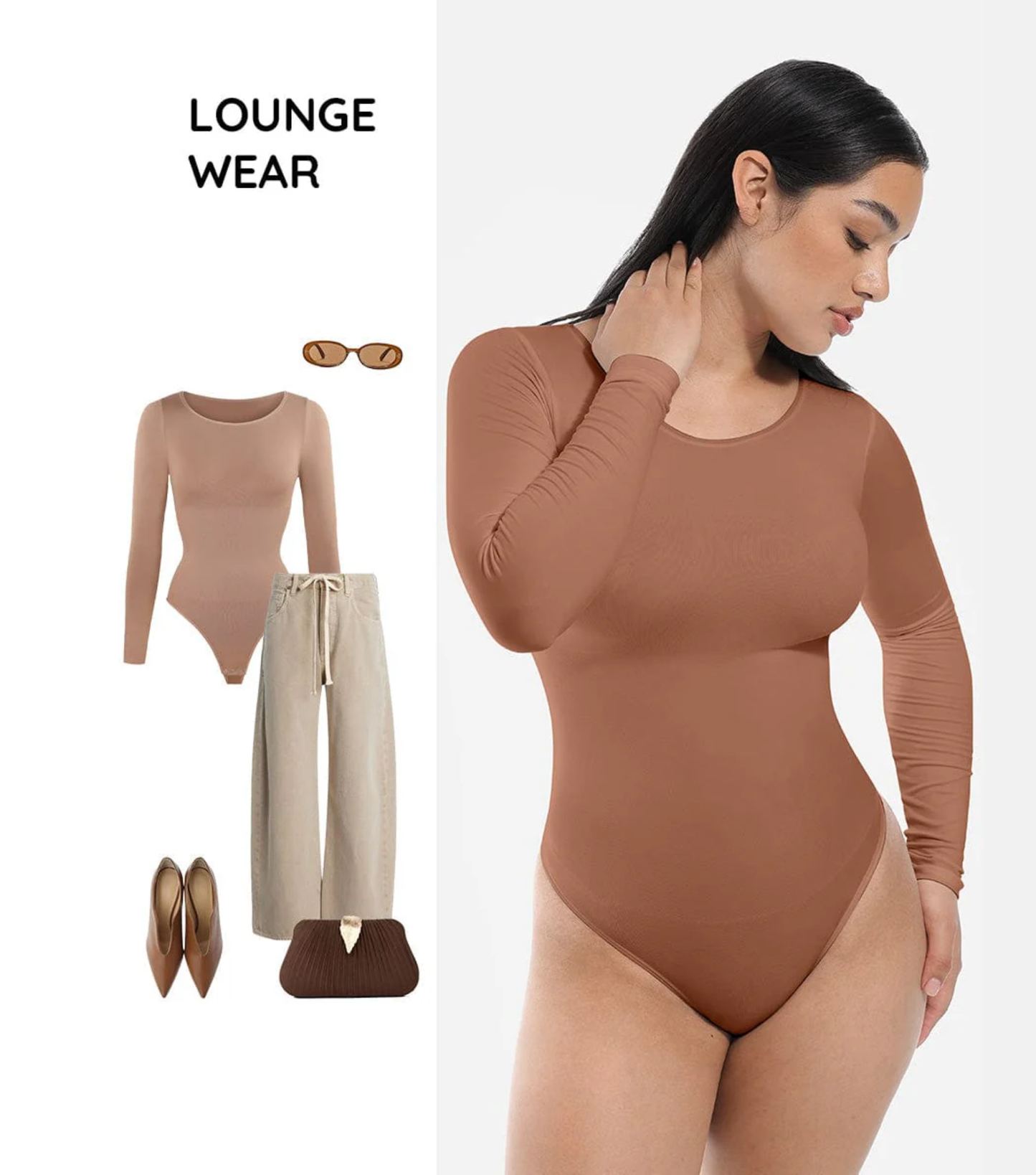 Seamless Everyday Thong - Light Support - Light Brown