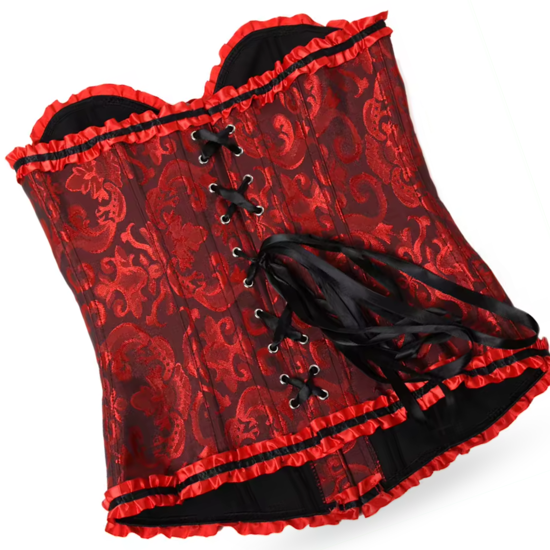 Цээж дарсан чимэглэлтэй корсет - Rose Red
