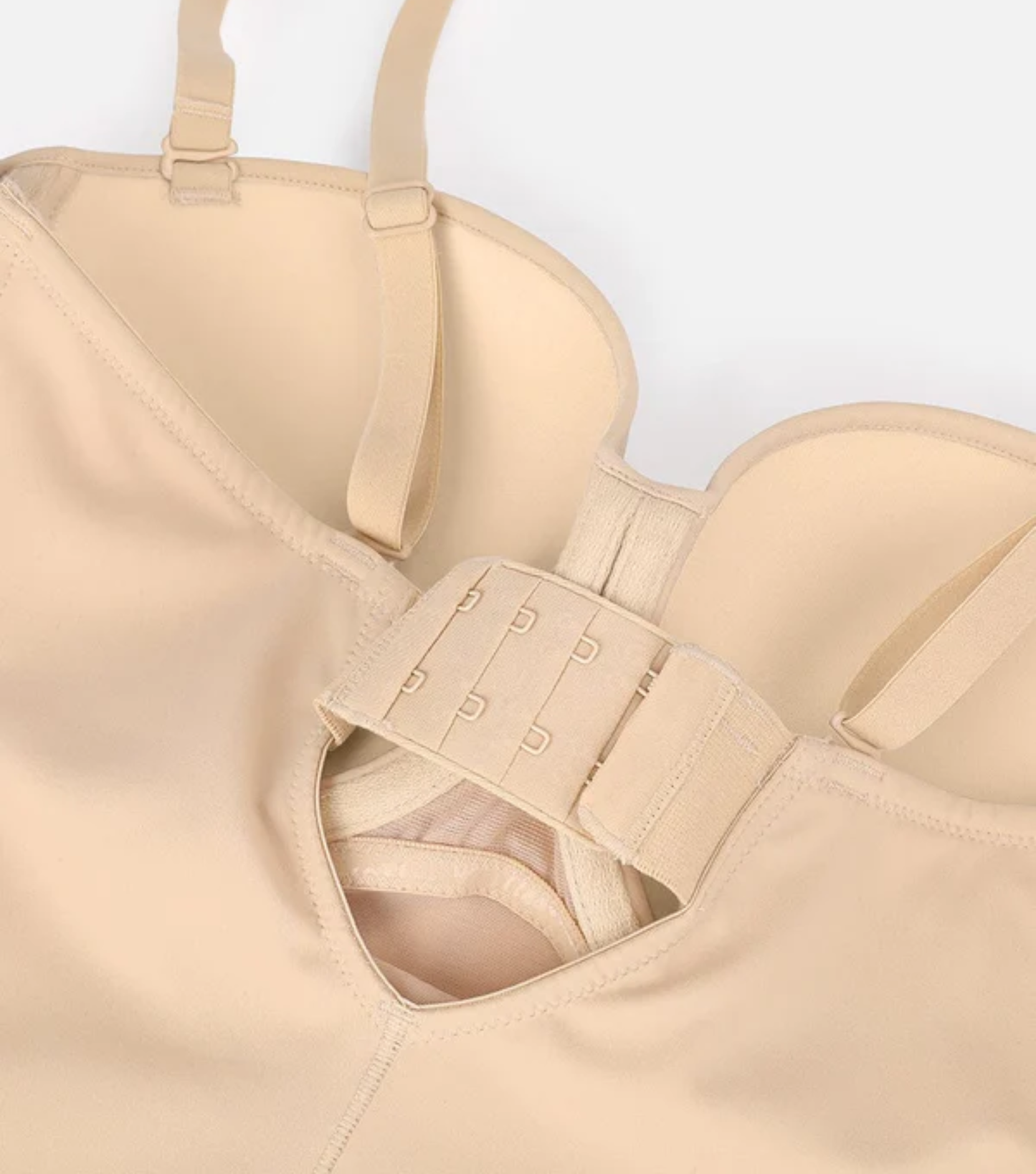 Strap Removable Waist And Abdomen Shaping Thong Bodysuit