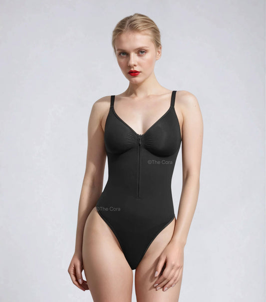 Seamless Zipper Bodysuit Бенз артай BLACK