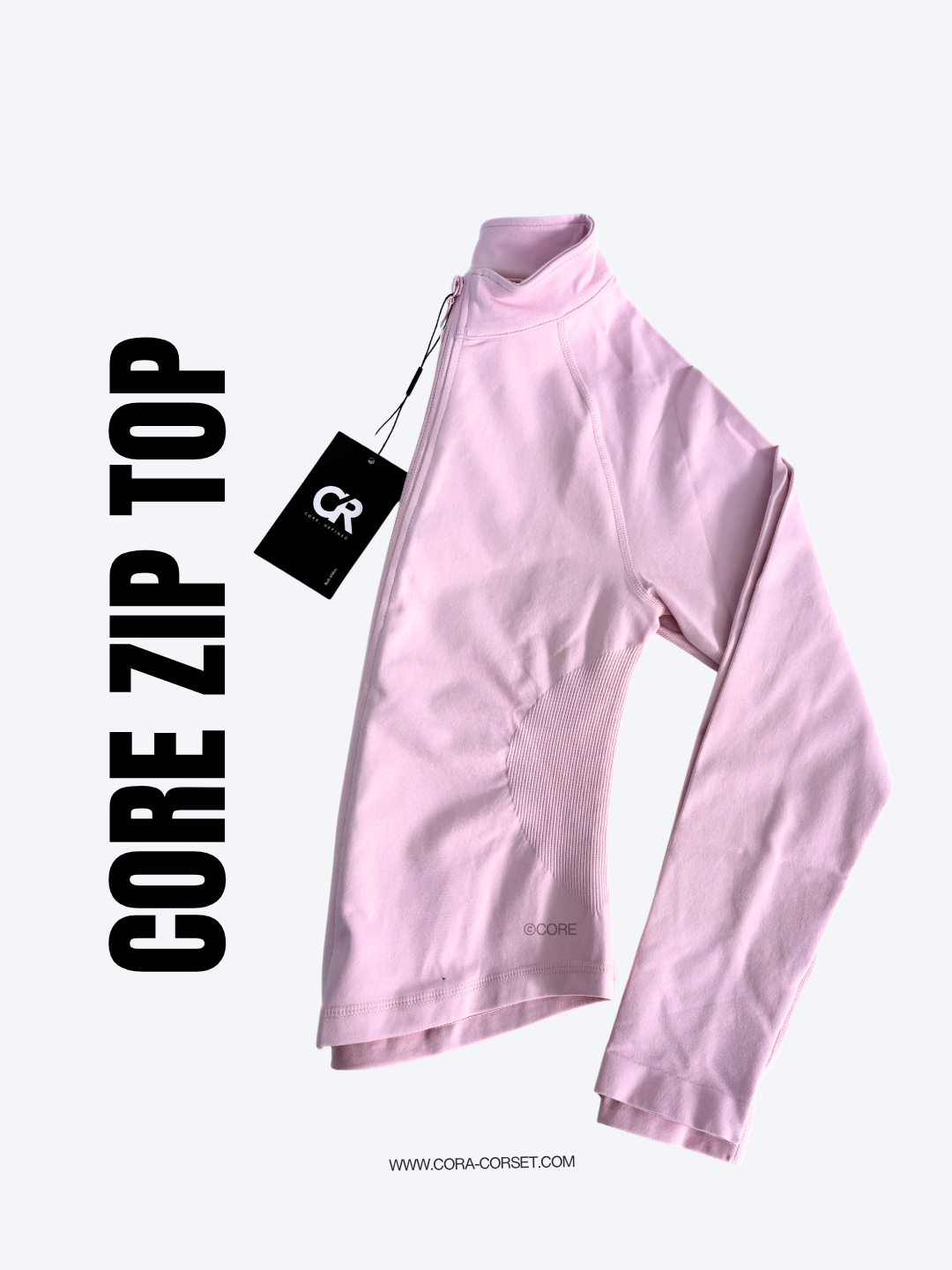 CORE Zip Top Pink