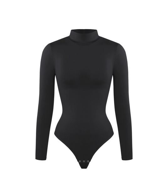 Seamless Thong Bodysuit (Neck)