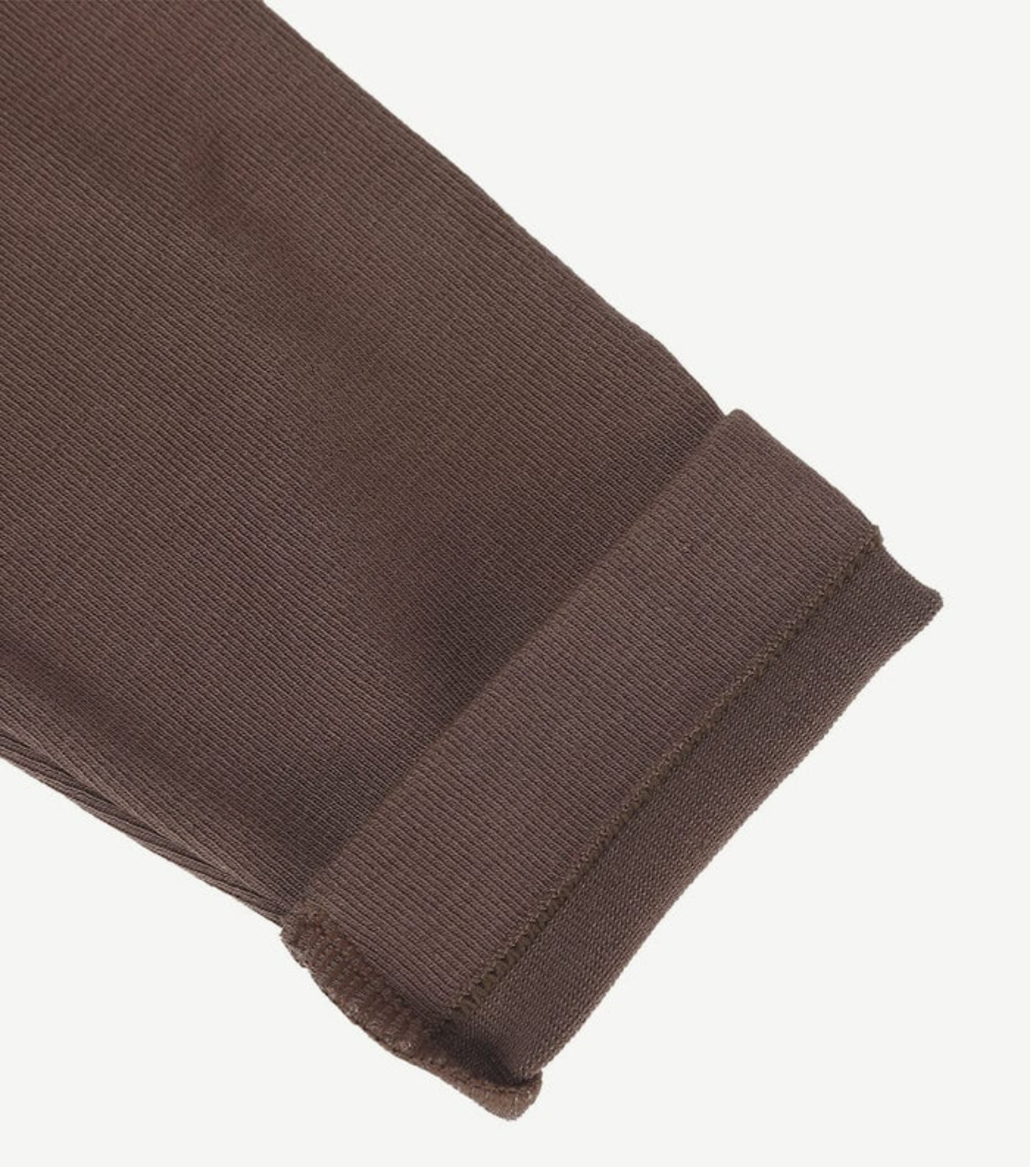 Seamless Button Sleeve - Light Support - Brown