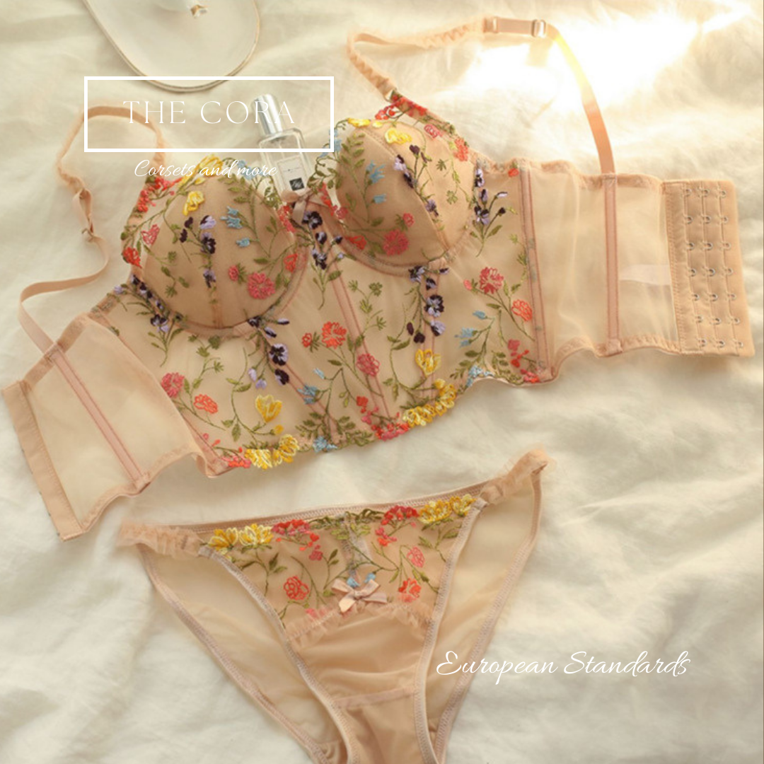 French BEIGE with flowers