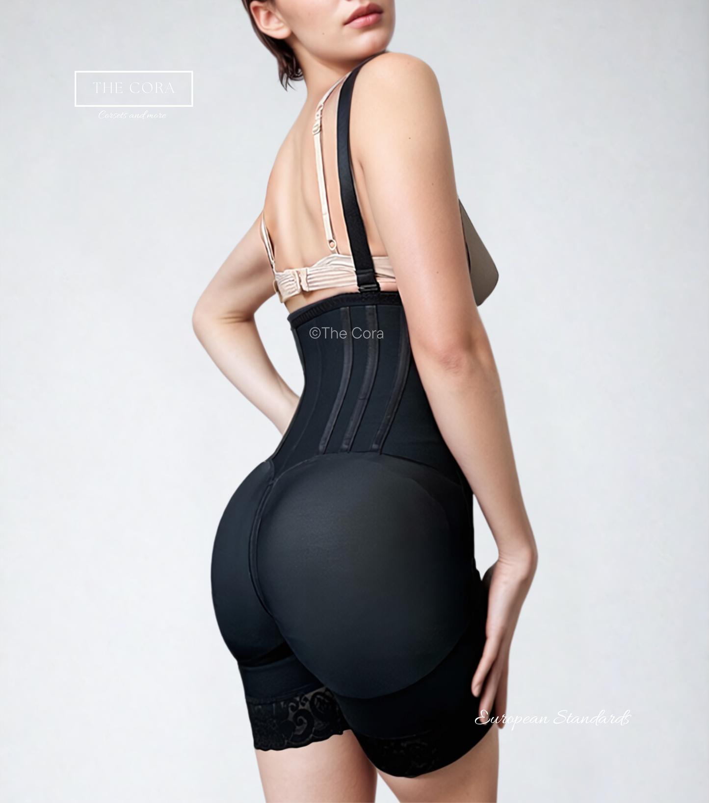 Хэвлий хэсгийн корсеттой хагас Bodyshaper (мөр салдаг, Stage 2,3)
