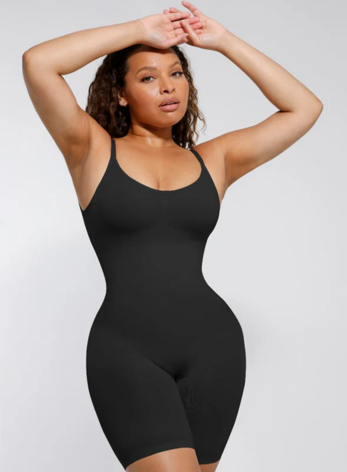 Low Back Seamless Full Shapewear - Black