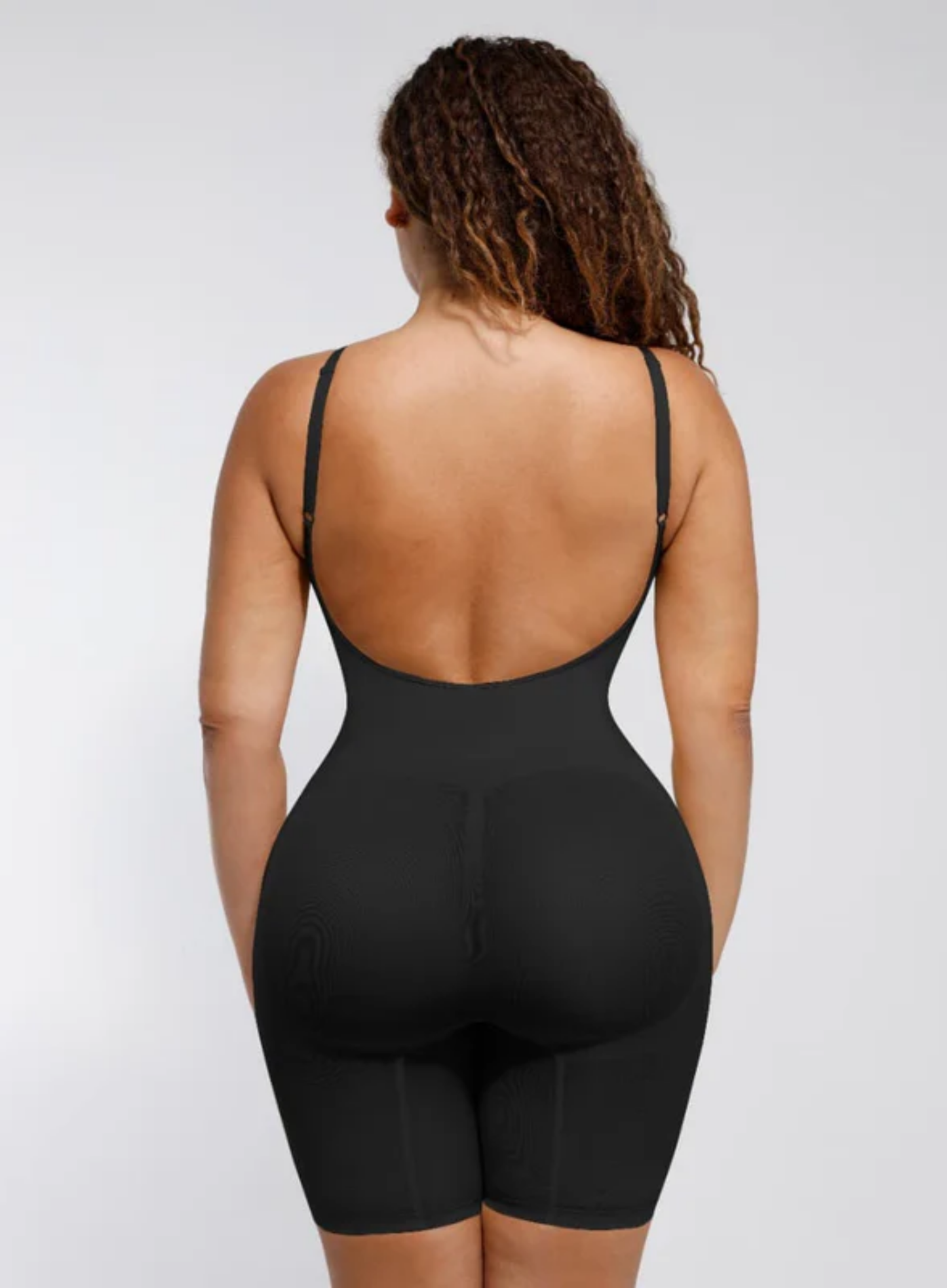 Low Back Seamless Full Shapewear - Black