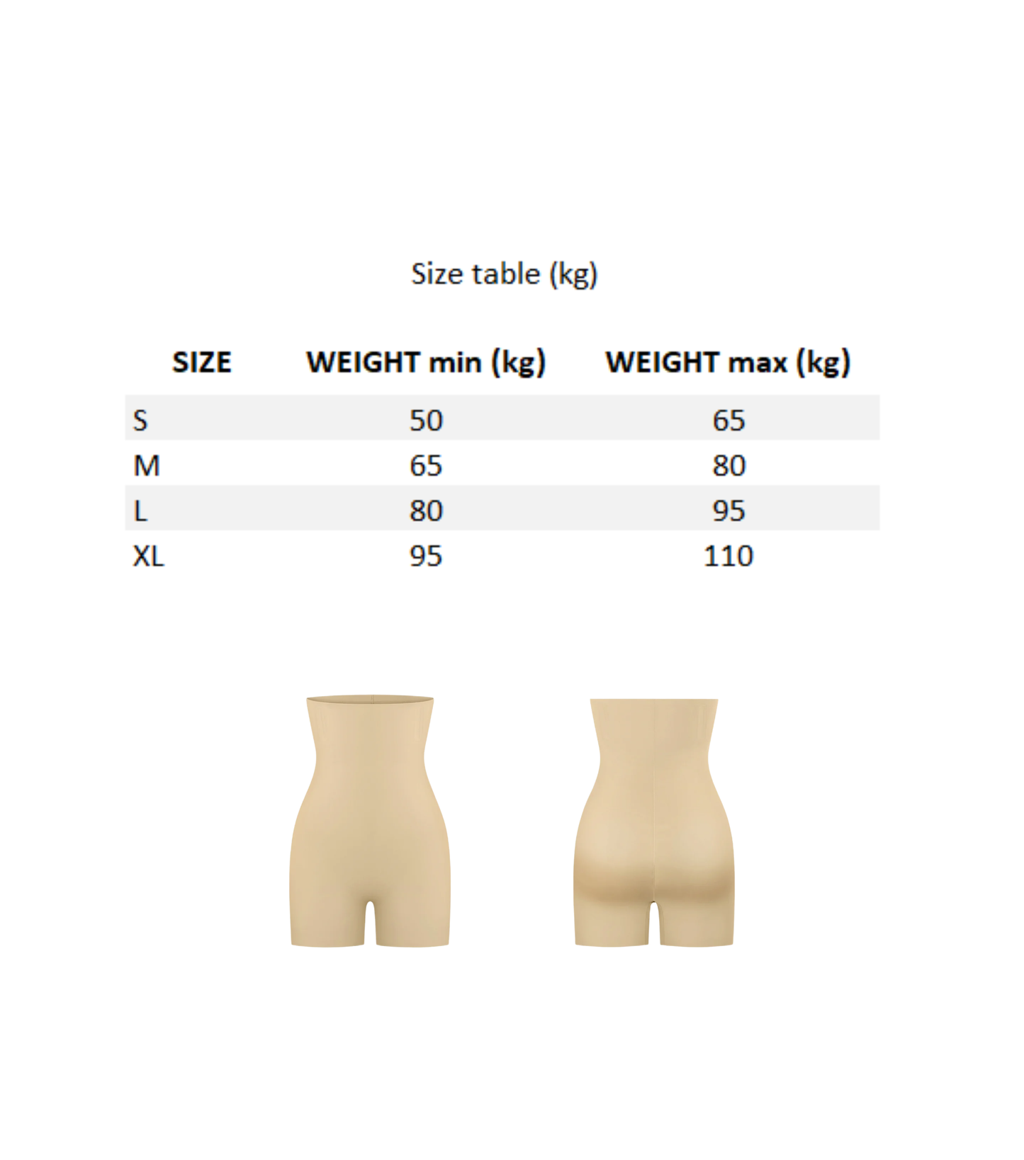 Air Slim Butt Lifter with Removable Buttock Pads (Өгзөгний нэмэлт падтай шорт) - Skin