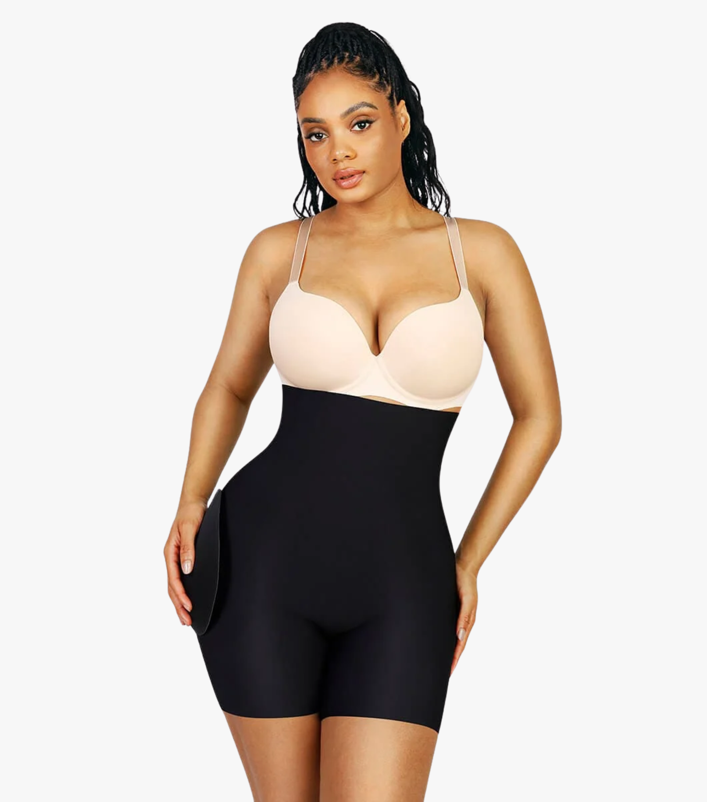 Air Slim Butt Lifter with Removable Hip Pads Black