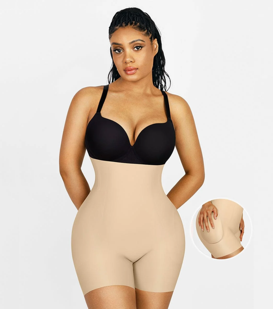 Air Slim Butt Lifter with Removable Hip Pads Beige