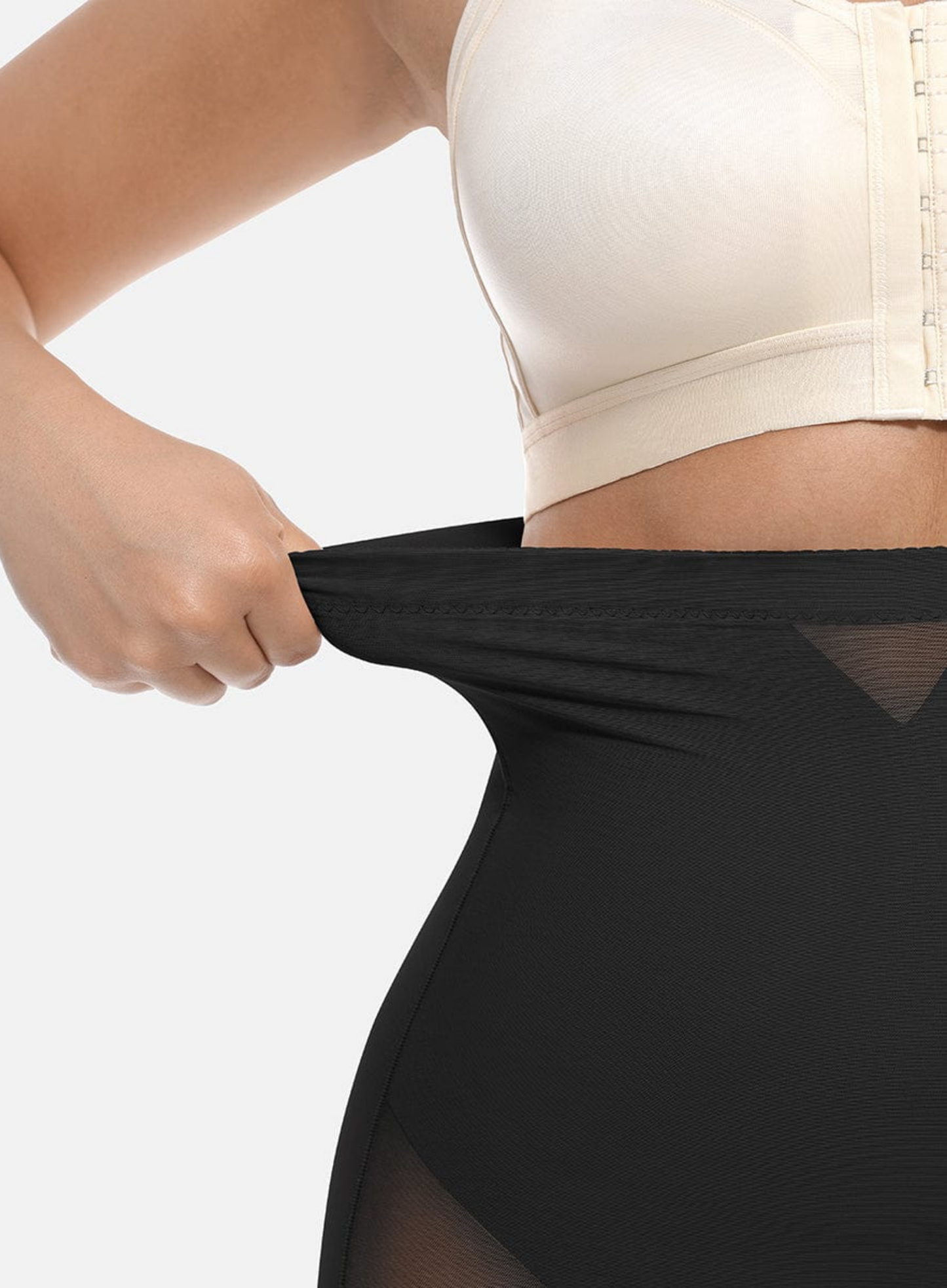 High-Waisted Butt Lift Seamless Shaper Shorts - Black