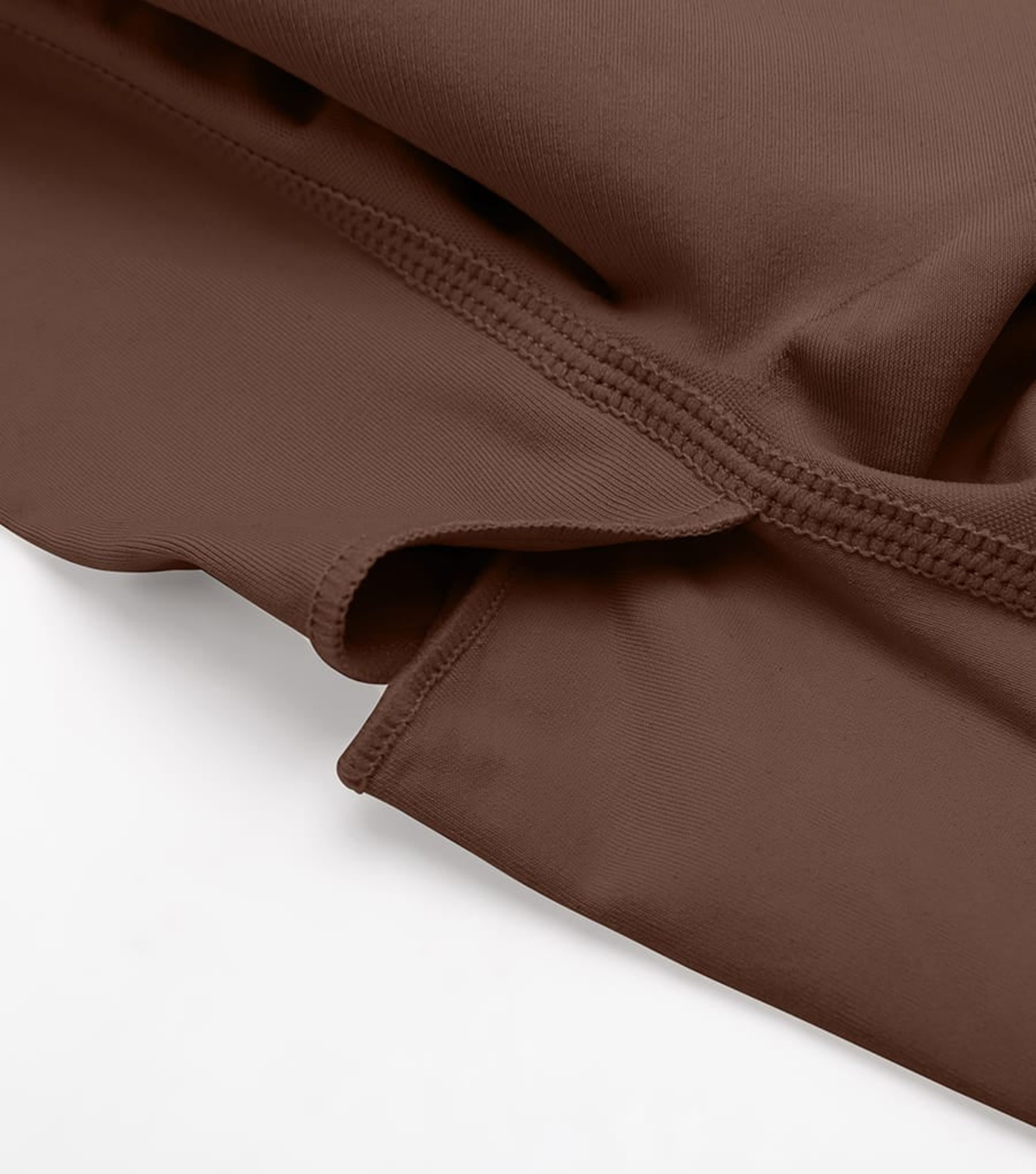 Seamless Zipper Bodysuit Full Brown