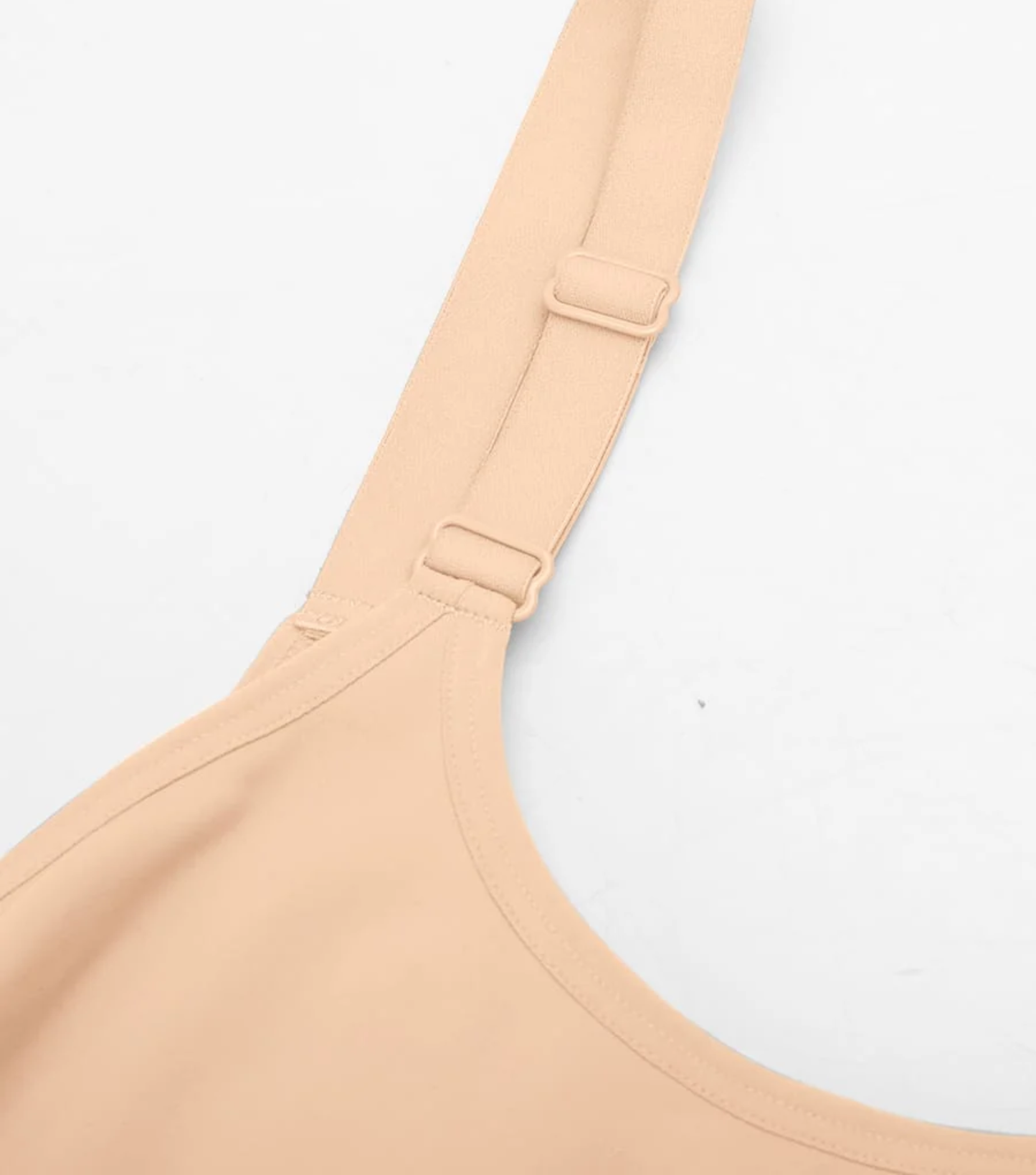 Seamless Zipper Bodysuit Full Beige