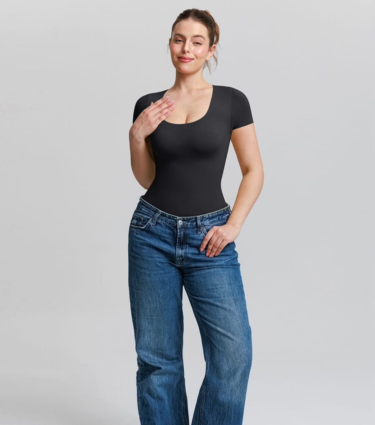 Seamless Classic Bodysuit Black