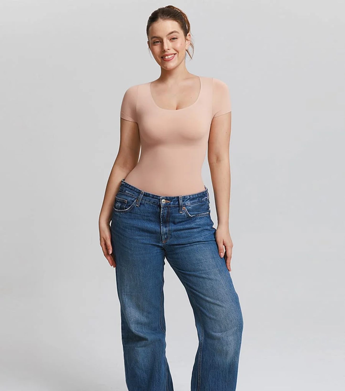 Seamless Classic Bodysuit Beige