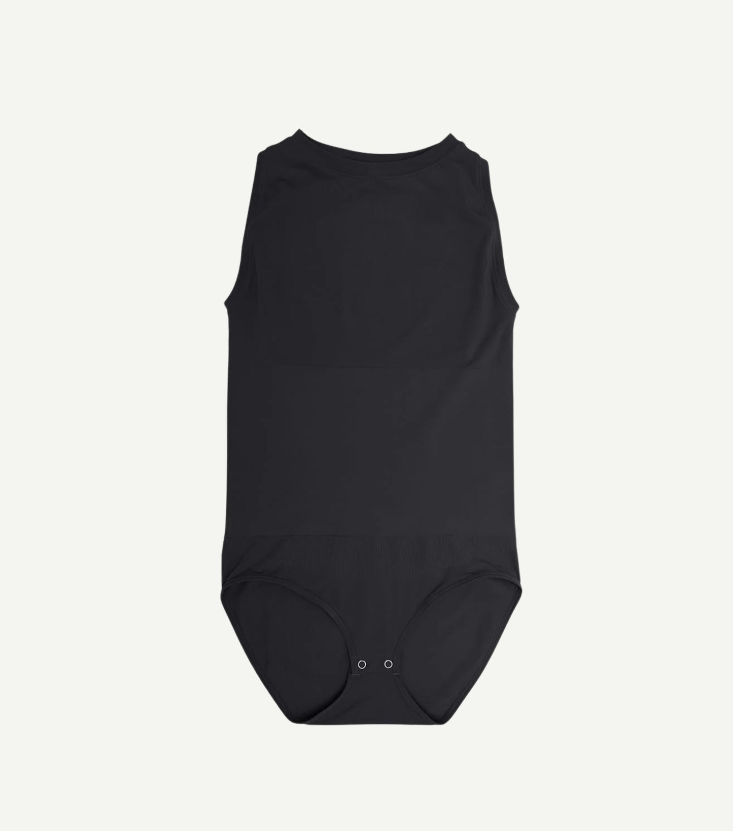 Crew Neck Seamless Everyday Bodysuit Black