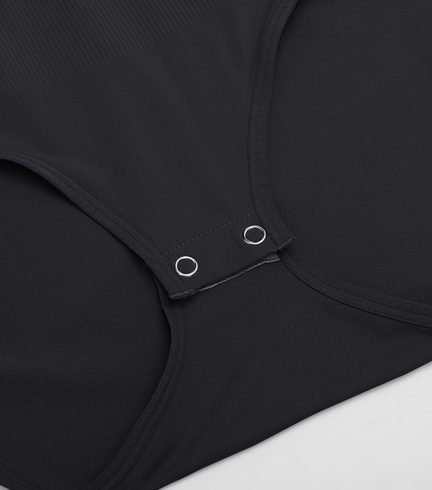 Crew Neck Seamless Everyday Bodysuit Black