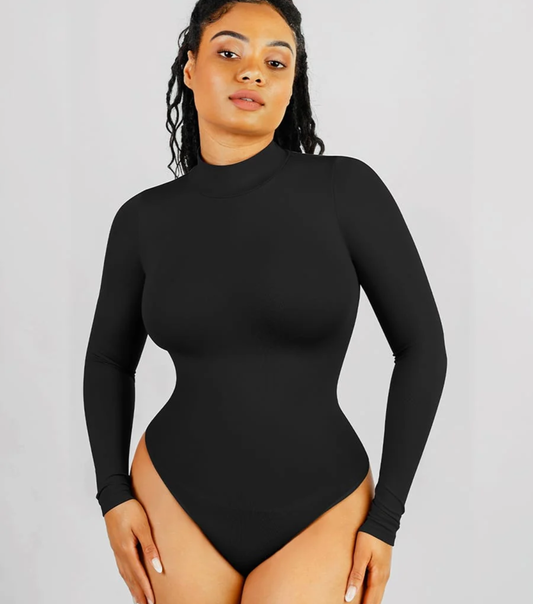 Seamless Thong Bodysuit (Neck)