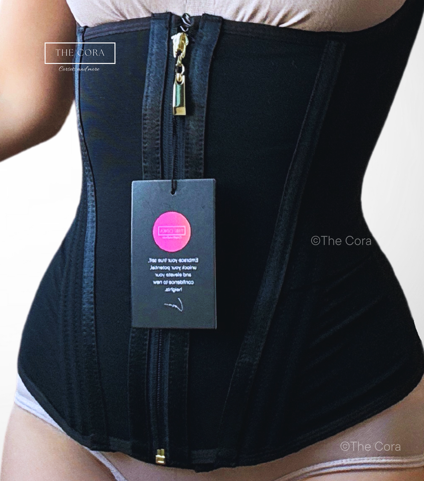 Цахилгаантай, дэгээтэй бэлхүүсний корсет - COLOMBIA HEAVY DUTY - BLACK