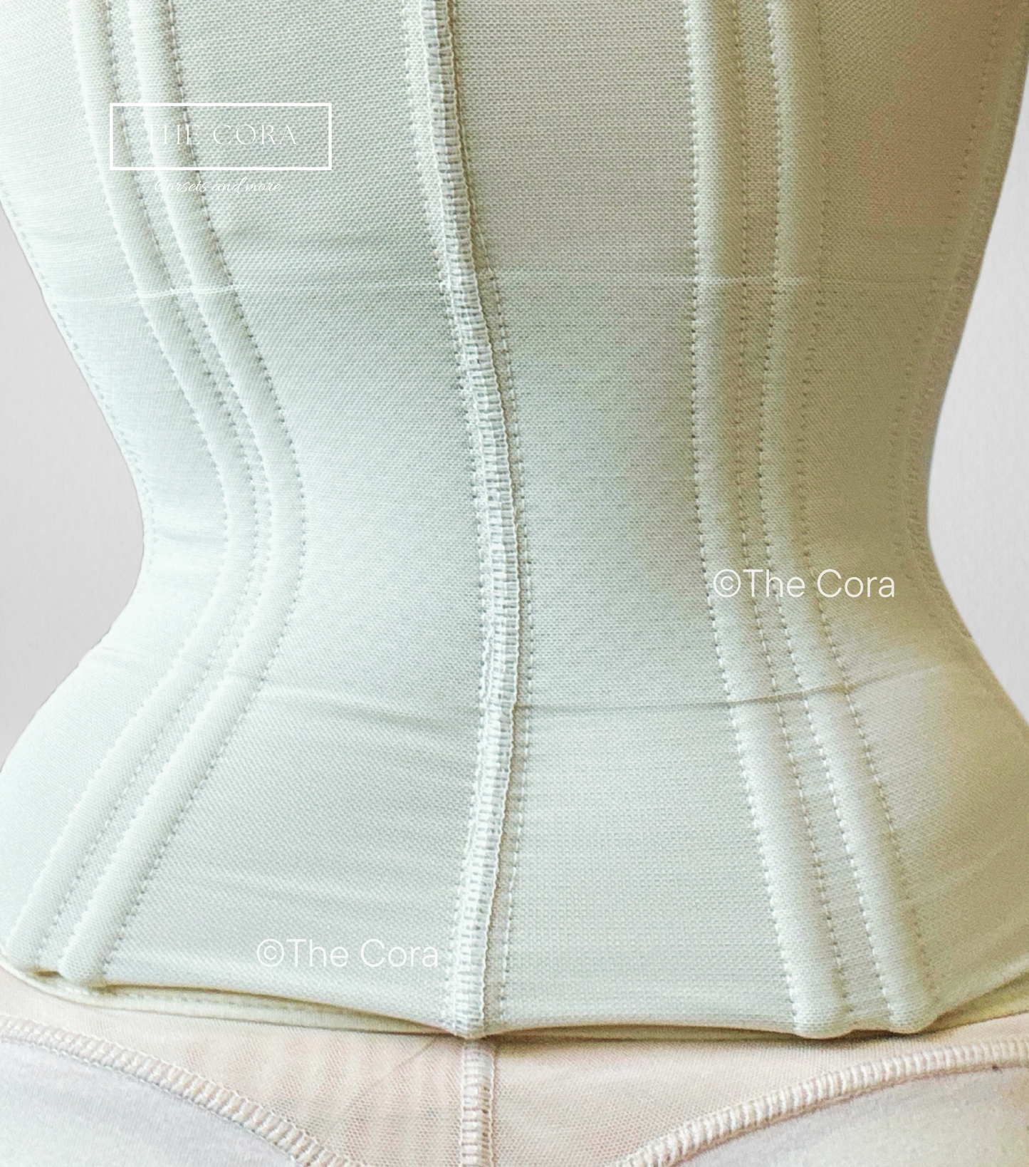 Цахилгаантай, дэгээтэй бэлхүүсний корсет - COLOMBIA HEAVY DUTY - Beige SKIN