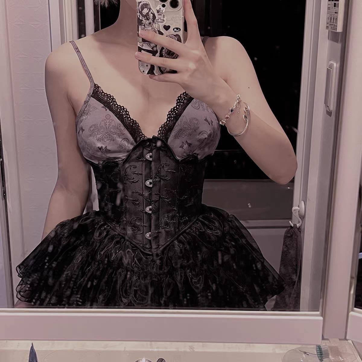 Black SWAN Flower корсетон бүс